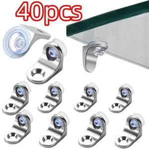 Glass Plate Bracket, Glass Plate Bracket, Suction Cup Bracket, Furniture Hardware Accessories for Cabinet, Wardrobe, Bookshelf