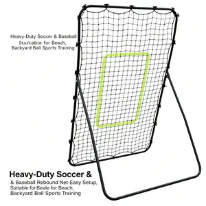 Heavy-Duty Soccer & Baseball Rebound Net - Easy Setup, Ideal for Beach, Backyard Ball Sports Training