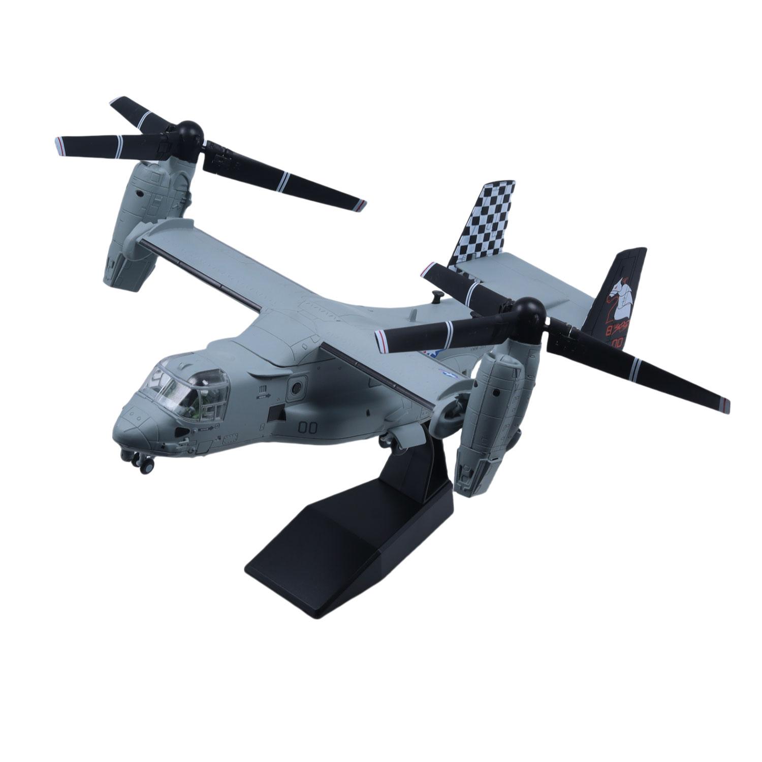 1/72 Scale V-22 Osprey Tiltrotor Attack Aircraft Die-cast Metal Military Aircraft Toy Model, Perfect As A Christmas Gift, Birthday Gift, Or For Collection And Display For aviation Enthusiasts. Collector Set