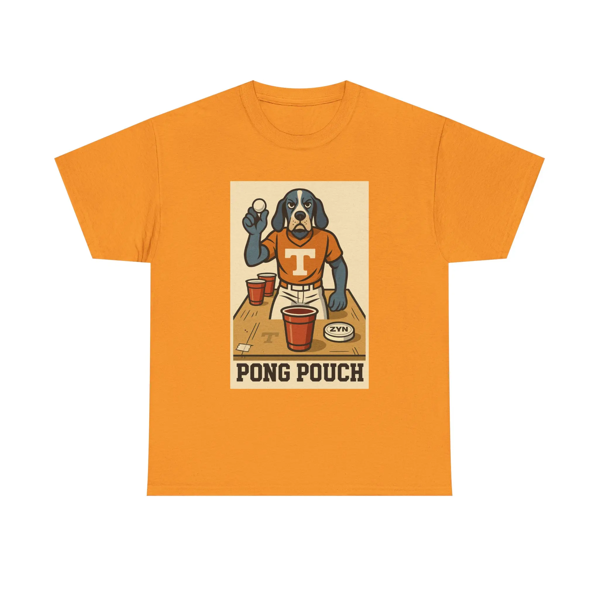 Tennessee Volunteer- Pong Pouch Unisex Tee, Football Fan Shirt, SEC Game Day Apparel, College Sports Team Clothing, Zynin around Tee