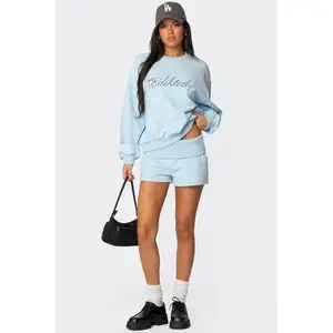 Super Edikted Fold Over Sweat Shorts