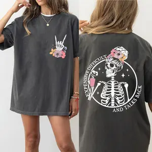 Expensive Difficult And Talks Back Shirt, Mom Skeleton Shirt, Funny Women Gift, Sarcastic Women Shirt, Halloween Gift