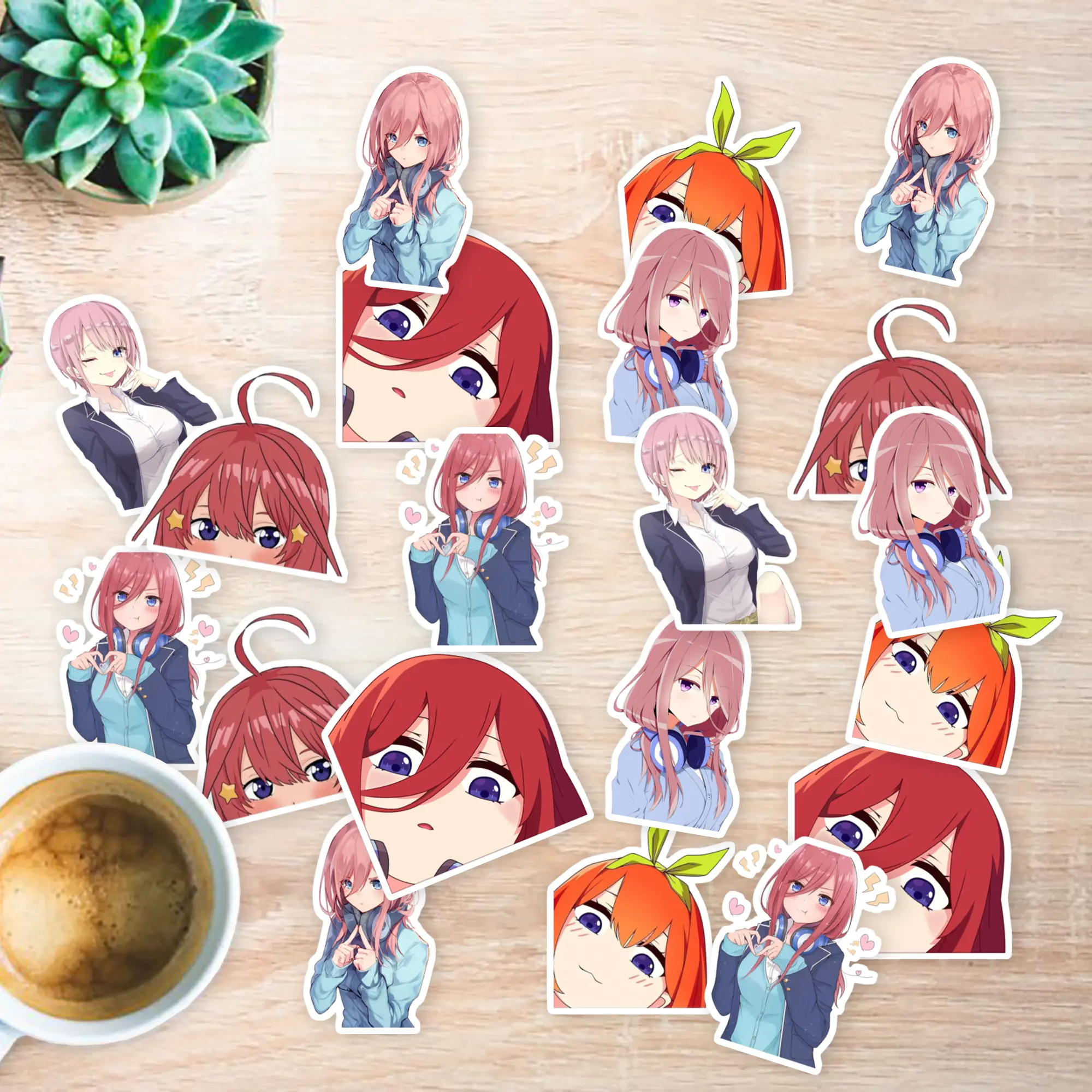 Stickers Pack 20 Pcs Ichika Waterproof Laptop Nakano Car Water Luggage Vinyl Aesthetic Bike Skateboard Guitar Colorful Bottle Bumper