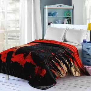 Monster Godzilla Theme Decorative Blanket, Ultra Soft Flannel Throw, All-Season Comfort Multi-Purpose Shawl, Fun Cartoon Print, Unisex