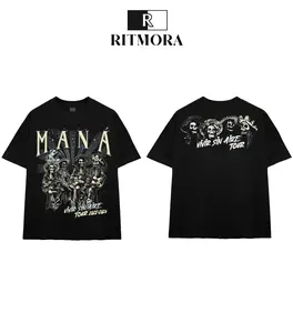 Latin Rock Band Vintage Merch Unisex, Vivir Sin Aire Tour T-Shirt, Mana Fan Gift, Graphic Mana Shirt, Streetwear Casual Everyday Fan Gift Top