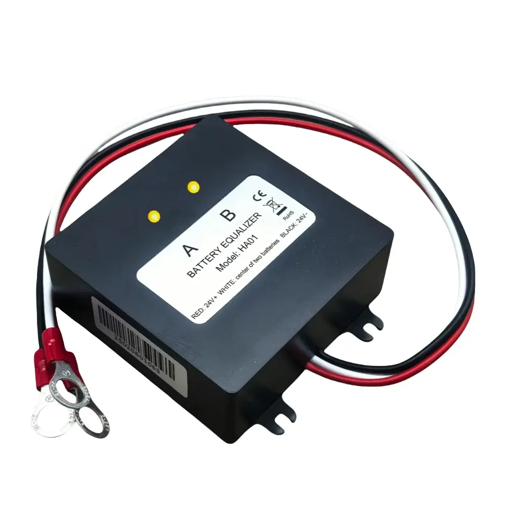 Professional Battery Equalizer HA01 2×12V Battery Bank Balancer, Full Range 24V 36V 48V 60V 72V 96V for Multiple Battery Types