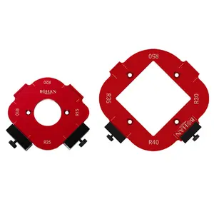 4 in 1 Arc Trimming Machine Aluminum Cutting Fillet Router Template R10-25 Board Radius Arc Angle Positioning Measure Round Corner Jig