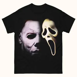 Michael Myers Meets Ghostface Halloween T-Shirt