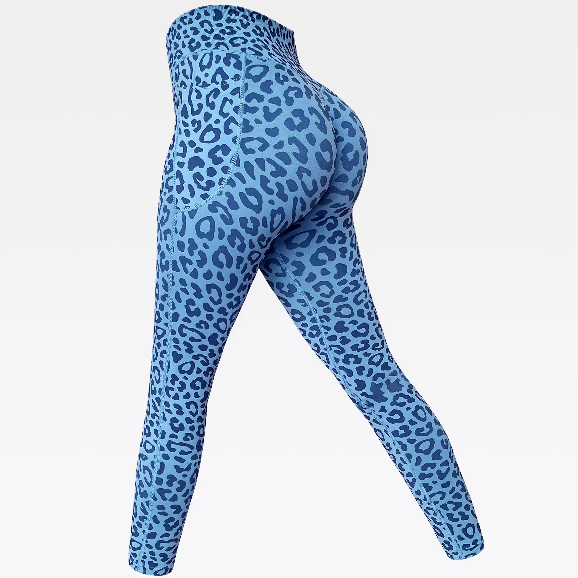 Dark Blue leopard print