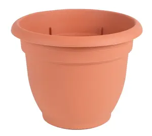 212 MAIN 16 in. Bell-Shape Large Terracotta Round Planter - Self-Wicking Grid, Water-Saving Self-Watering Ariana Pot for Home & Garden Use (terracotta pots)