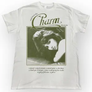 Vintage Style Clairo Charm Album Tee, Music Graphic T-shirt Unisex
