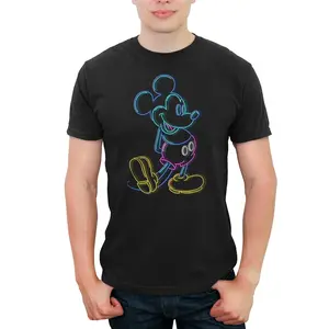 Men's Mickey & Friends Mickey Mouse Classic Neon Light T-Shirt