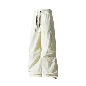 Quick-dry lightweight breathable paratrooper pants; sun-protection pants; cooling straight-leg casual cargo pants; ice-feel casual pants; unisex summer lightweight trendy breathable quick-dry functional straight-leg long pants
