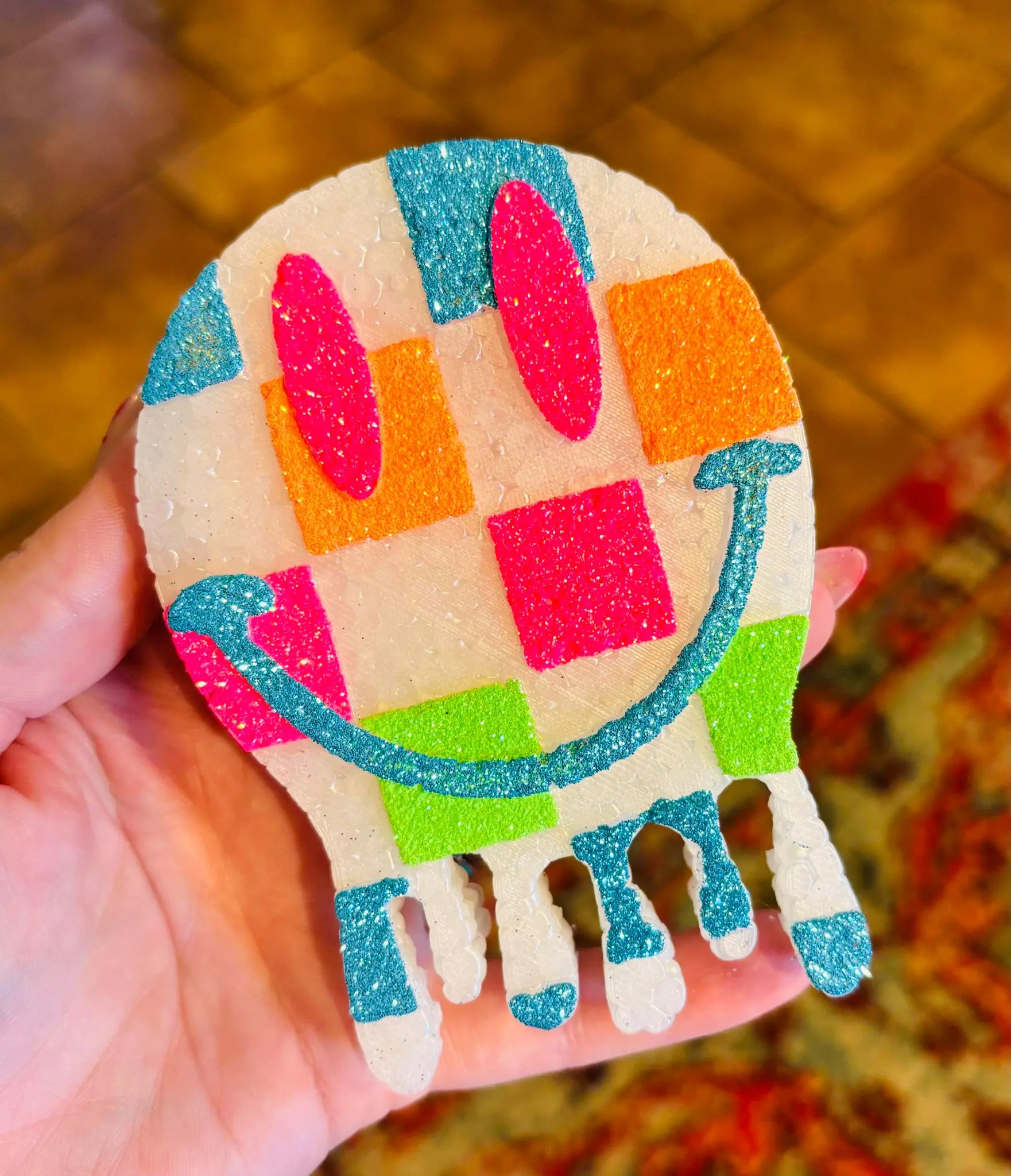 Drip Retro Smiley Car Freshie