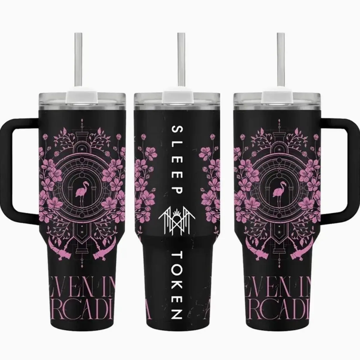Even In Arcadia ,Sleep Sleep Token Music Tumbler 40 oz Tumbler With Handle