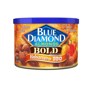 Blue Diamond Almonds, Bold Habanero BBQ, 6oz - Spicy & Crunchy! Snack Nut