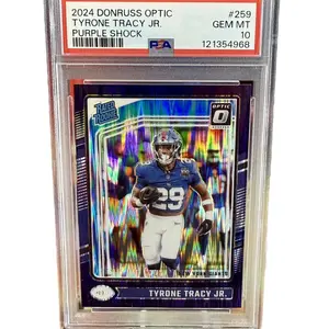 NEW 2024 Donruss Optic Tyrone Tracy Jr. Rookie Purple Shock Giants GEM Mint 10