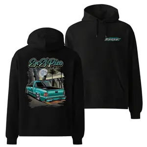 En El Piso 2.0 Car Graphic Hoodie, Street Racing Automotive Sweatshirt for Men, Car Enthusiast Apparel, Unisex Gift Idea Top