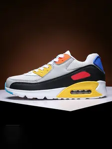 Men's Spring Air Paddle Shoes, Comfortable Durable Running Sneakers, Ideal for Active Lifestyle, Sporty Design, Perfect for Outdoor Activities, Casual Running Shoes