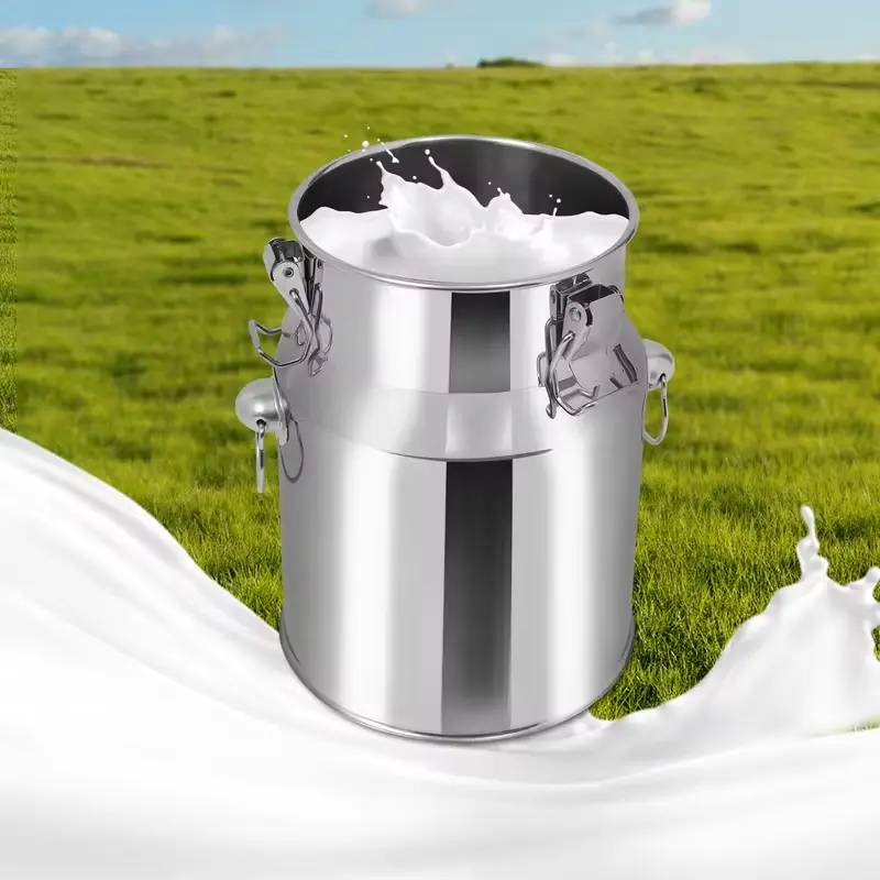 5L Stainless Steel Sealed Storage Bucket for Home Supplies & Kitchen Use, Corrosion-Resistant with Tight-Locking Lid, Versatile for Wet-Dry Items