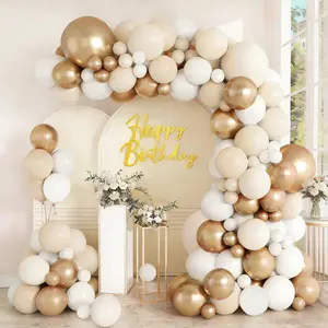 109-piece Champagne-Colored Macaron Balloon Arch Set for Parties Weddings Birthdays Graduation Ceremonies Anniversary Celebrations  galentine's gifts for girls Easy Assembly