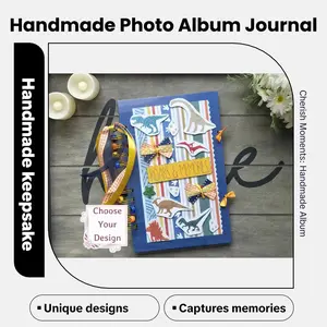 Little Boy Adventures Photo Album Journal – Handmade