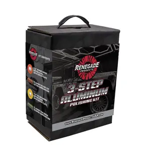 Renegade Products | 3-Step Aluminum Polishing Kit – Complete Mirror Shine System for Big Rigs, Marine & Metal Restoration | Includes Buffing Wheels, Compounds
