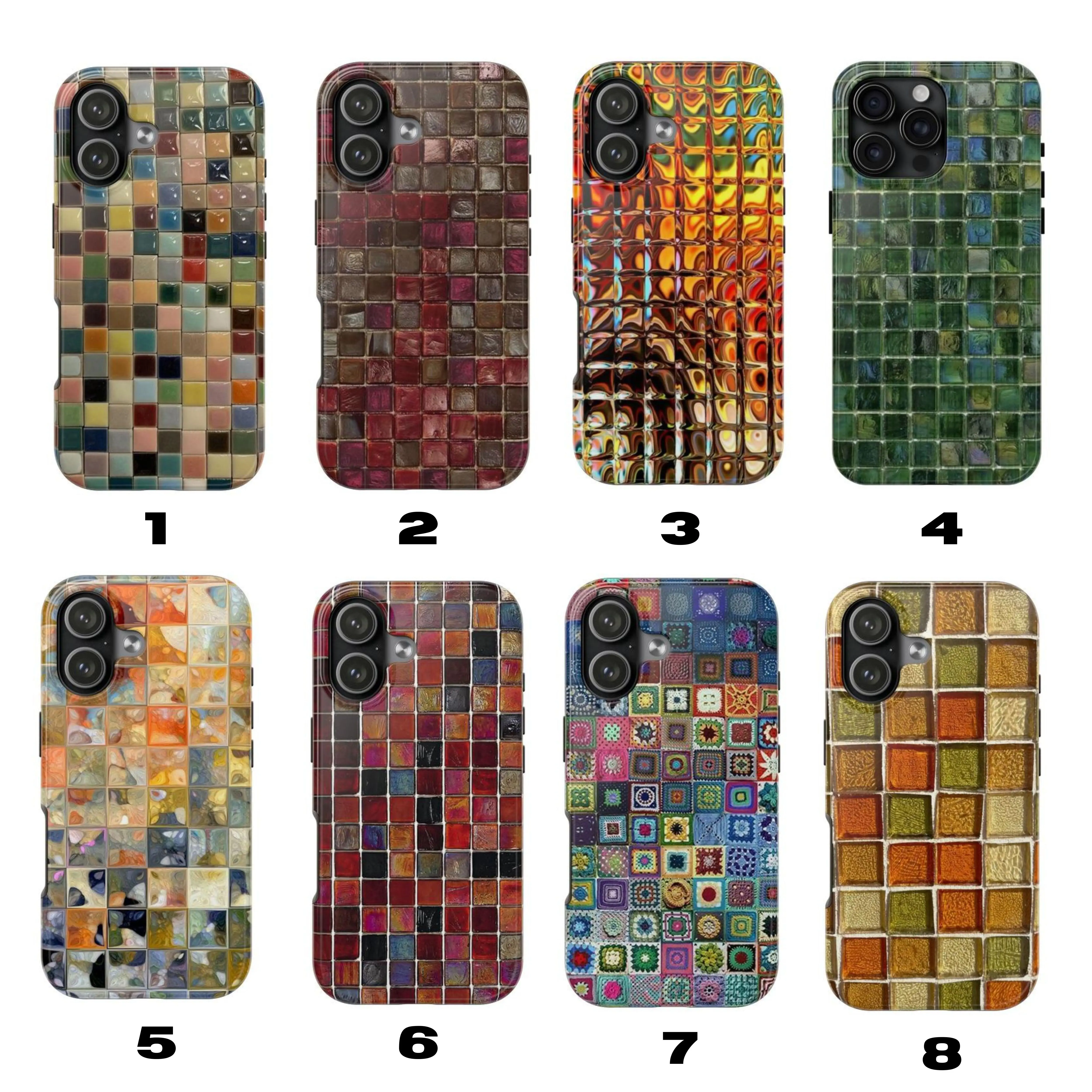 Glass Mosaic Tiles Tough Phone Case