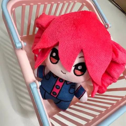 12cm/4.72in Q-version doll, Soft Adorable Stuffed, Cute Collectible, Backpack keychain, virtual singer merchandise, adorable girl star doll, anime merchandise, home decor, the perfect Cuddly Doll Gift for your best friend or girlfriend