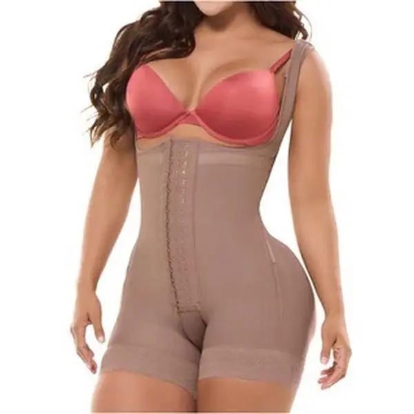 233-CCB | Mid-Thigh Body Shaper Faja w/ Inner Butt Lifter and Waist Shaper
