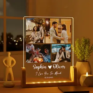 Personalized Memorial Light, Custom I Love You So Much LED Plaque, Pet Loss Sympathy Gift, In Loving Memory Keepsake, Bereavement Remembrance Lamp, 3D Acrylic Night Light Decor, Custom Engraved Picture Frame Room Decoration For Pet Lovers