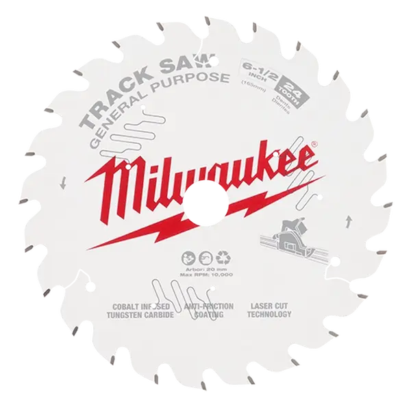 Milwaukee 48-40-0624 6-1/2" 24T General Purpose Track Saw Blade