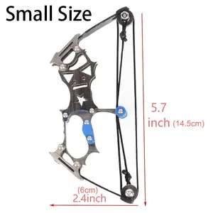Stainless Steel Mini Toy Bow, Composite Toy Bow, Perfect for Outdoor Play and Exploration, Experience Archery Fun