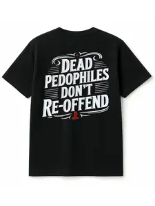 Summer Justice Graphic Print Short Sleeve T-Shirt, Anti-Crime Slogan, Children Protection Group, Casual Streetwear for Adults