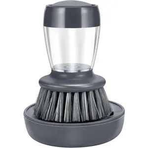 Ultimate Palm Brush Storage Set for Effortless Kitchen Cleaning - Includes Ergonomic Scrub Brush and Convenient Holder for Pots, Pans, and Sinks