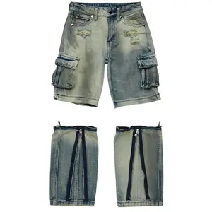 Rupert Vintage Blue Baggy Fit Zip Off Jean