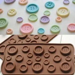 1pc, Chocolate Mold, 3D Silicone Mold, Button Flower Candy Mold, Fondant Mold, Baking Tools, Bakeware, Kitchen Gadgets, Kitchen Accessories