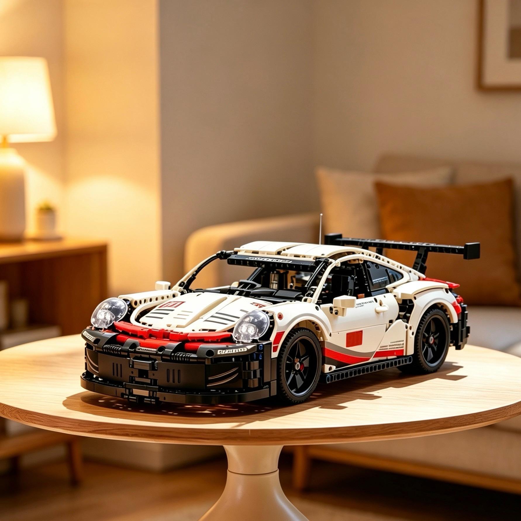 20 inches car building set, 1580 pieces, Race Car Model Kit - Building Set for Adults, Ages 18+ with Realistic Features - Gift for Birthdays #Summervibes