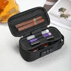 Cigar Box, Reusable EVA Cigar Carrying Case Travel Cigar Organizer Compact Protective Cigarette Box for Men with Impact-Resistant Design