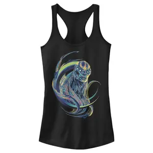 Juniors Womens Marvel Eternals Kro Colorful Racerback Tank Top