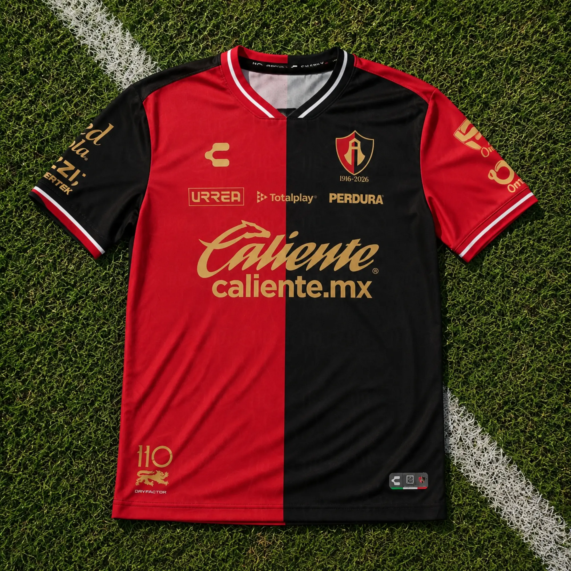 Atlas FC 2026-27 Home Jersey, Quick-Dry Short Sleeve Soccer Jersey, Breathable Game Day Sports Top, Liga MX Fan Gear