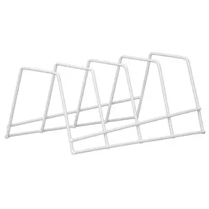 Panacea White Plate Rack Organizer 40213