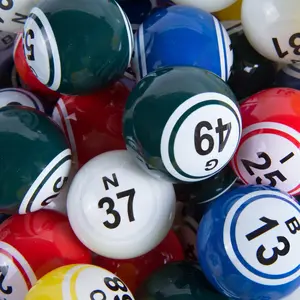 5-Color Double Number Coated Bingo Ball Set