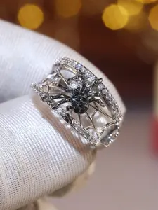 1 PC Retro Style Cubic Zirconia Ring For Women For Wedding Engagement Party Jewelry Valentine's Day Gift