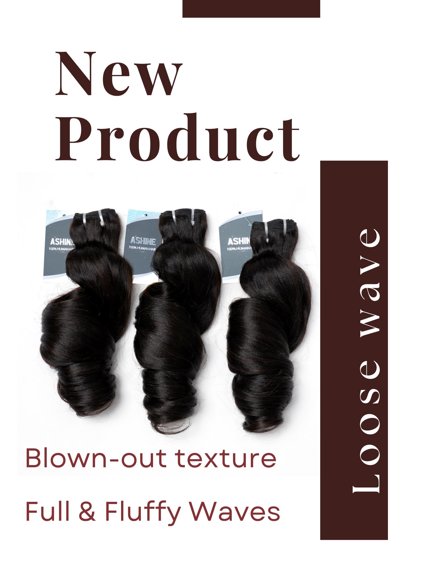 [Ashine] All-in-One Glam Yaki Loose Yaki Straight Burmese Curly 240g Full Head in a Pack Small Head Friendly Seamless Blend & Natural Flow