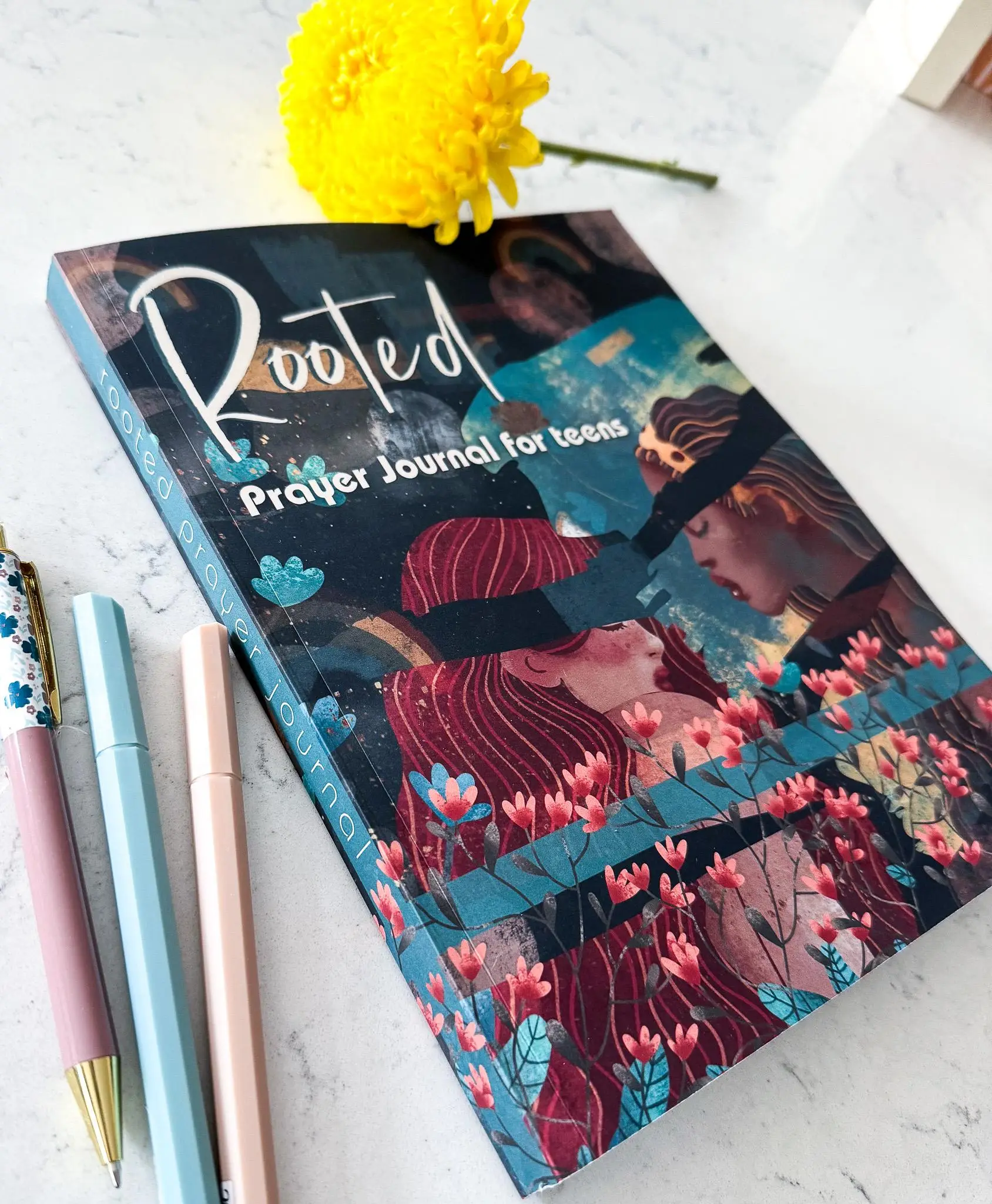 Rooted Prayer Journal for Teen Girls - A Personal Journey with Jesus 6 Months of Studies Daily Prompts & 180 Activities for Godly Friendship & Faith G