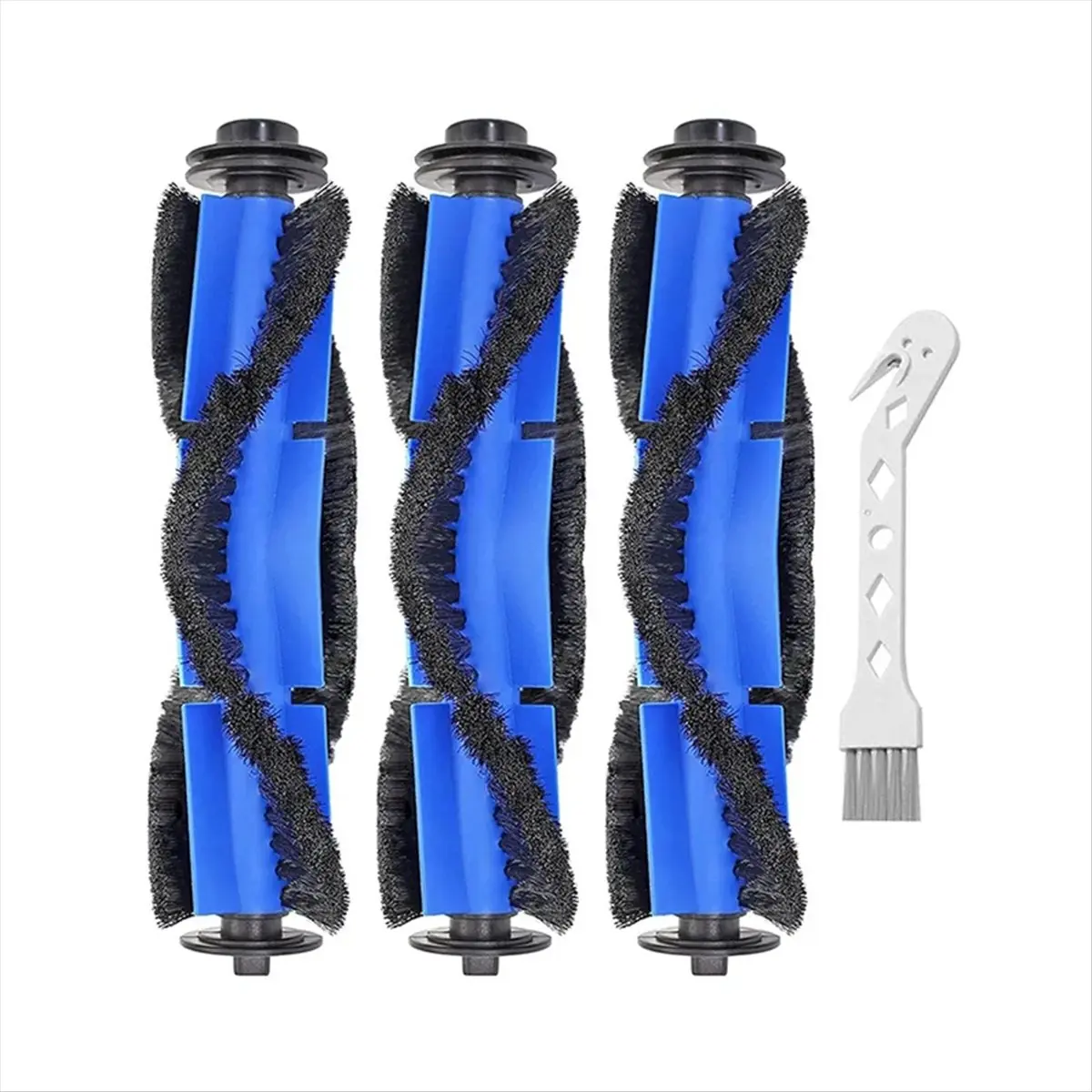 High-Quality Durable Plastic Roller Brush Replacement for Eufy RoboVac 11S,11SMax,12,15C,15CMax,15T,25C,30,30C,30C Max,G20,G35 - Robot Vacuums Part with Rubber Treads, Unique Design, Easy Removal & Replacement