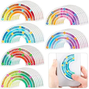 36 count  Sensory Stickers Calm  Textured Sticker Fidget  Strips for  Teens Adults Desk Office Classroom(Watercolor)