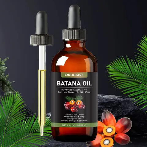 Batana Oil Haircare Treatment for Adults - Hydrating Formula for Scalp, Thickening Boost for Damaged Hair, Stops Breakage, Split Ends, and Fosters Stronger Strands Suitable for Any Hair Type