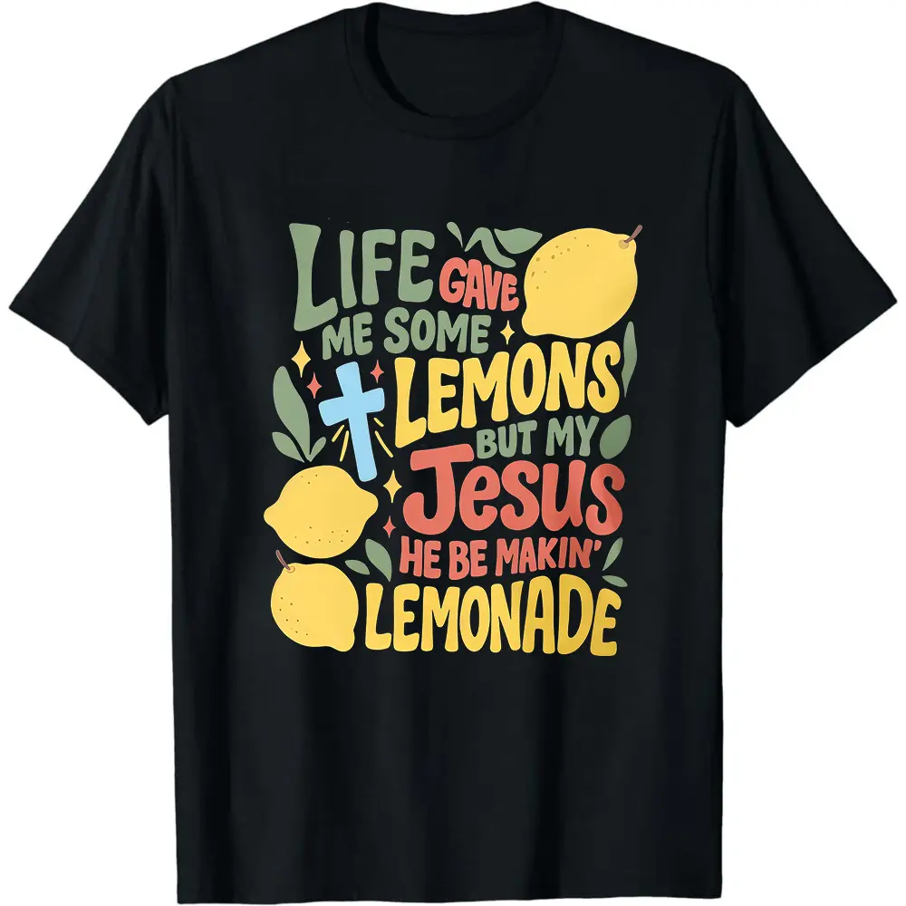 Lemonade Jesus T-Shirt, Christian Apparel, Forrest Frank Fan, Life Gave Me Lemons, Faith Based Shirt